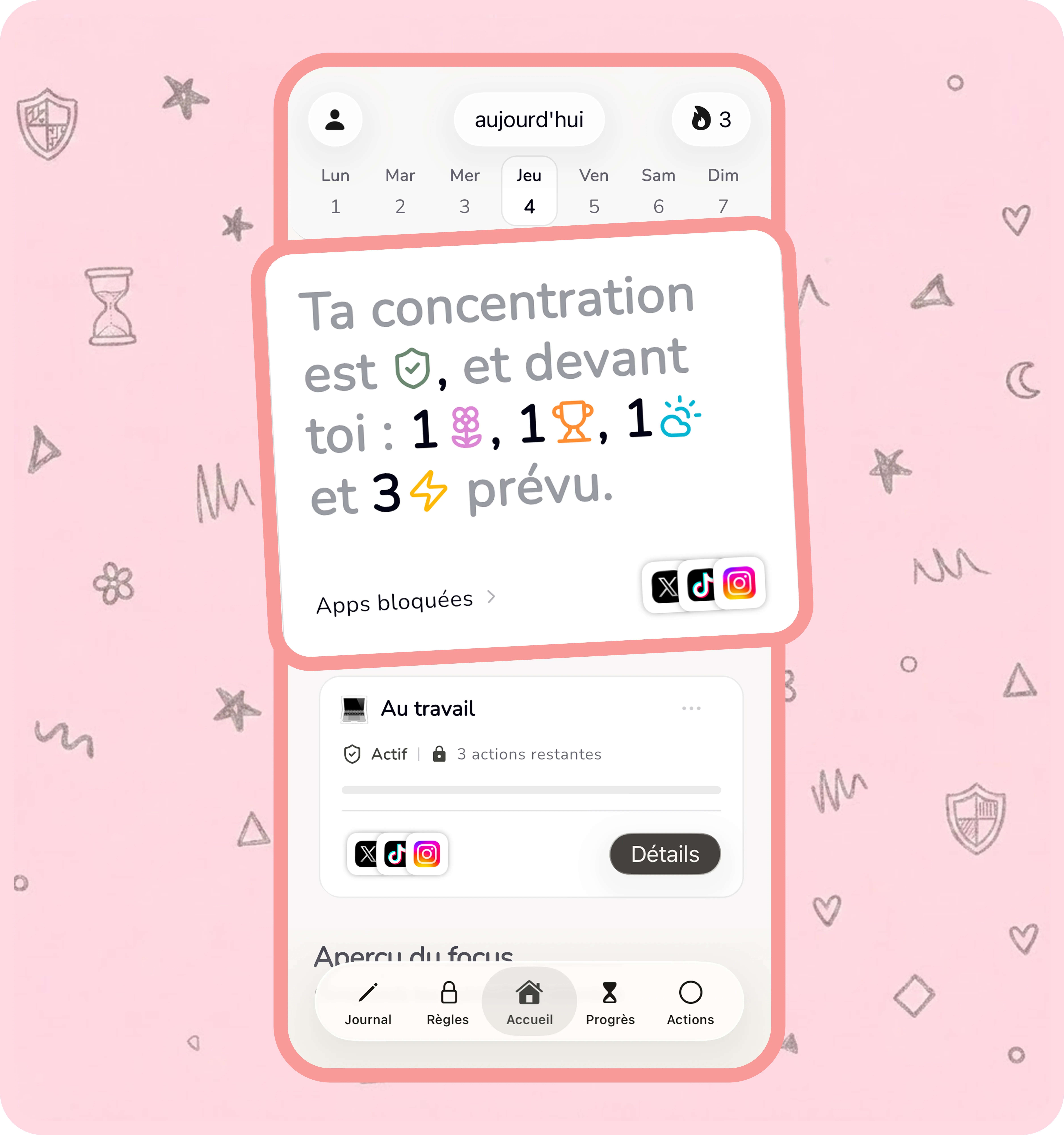 Objectifs quotidien
